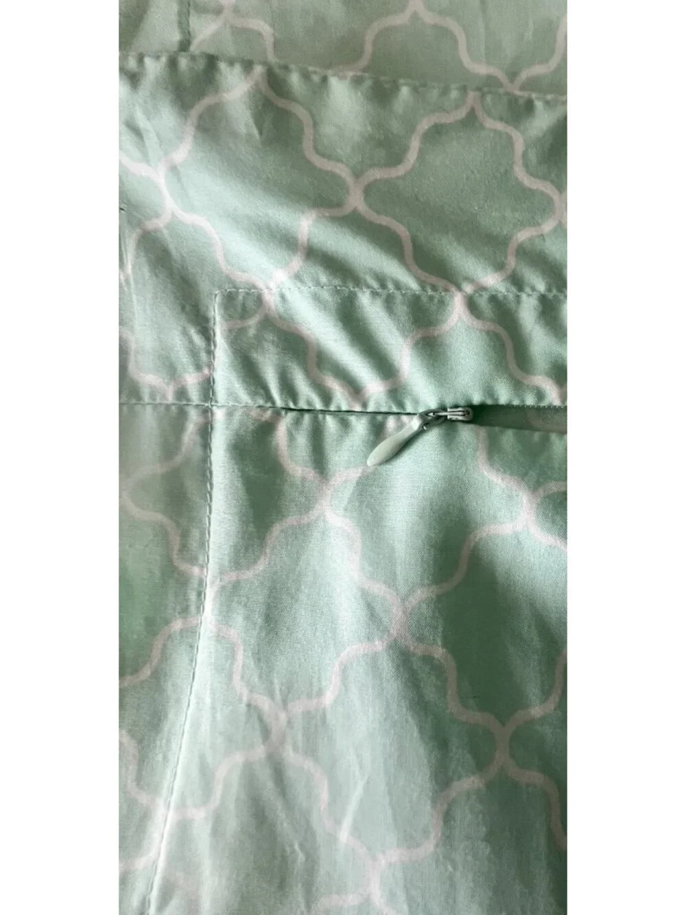 JONATHAN ADLER EURO Shams PR Happy Chic Trefoil Geometric Seafoam Green PRISTINE